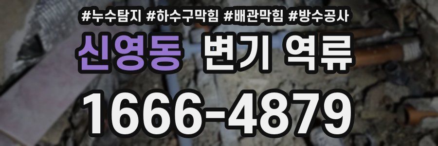 신영동 변기 역류