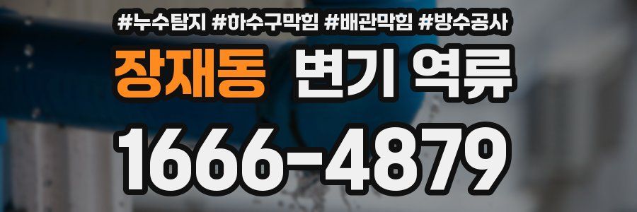 장재동 변기 역류