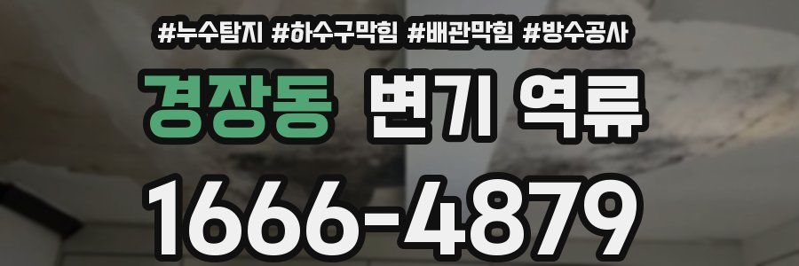 경장동 변기 역류