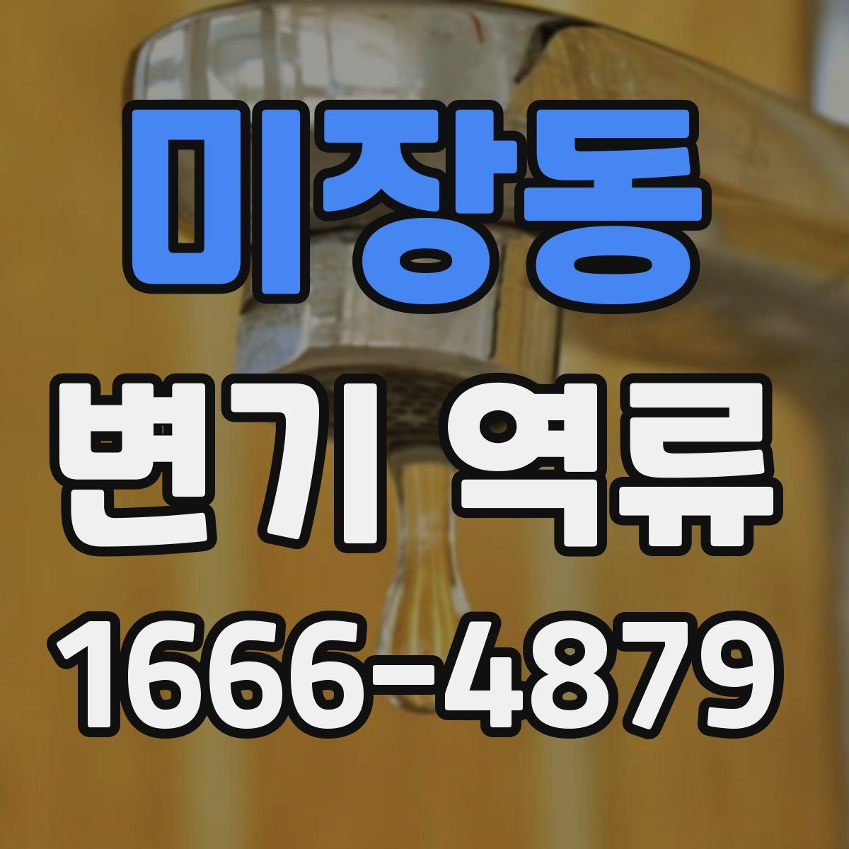 미장동 변기 역류