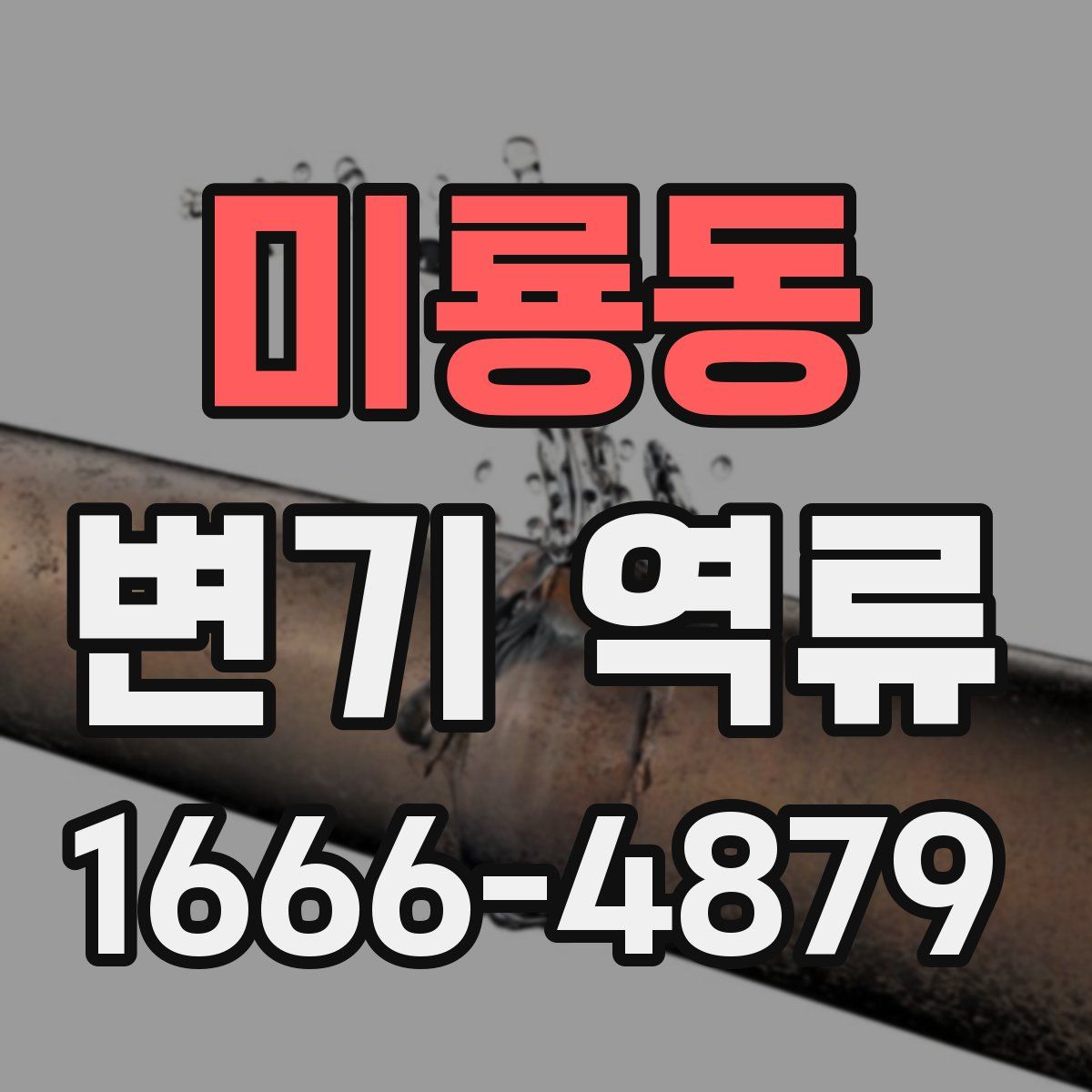 미룡동 변기 역류