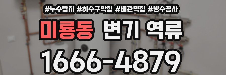 미룡동 변기 역류