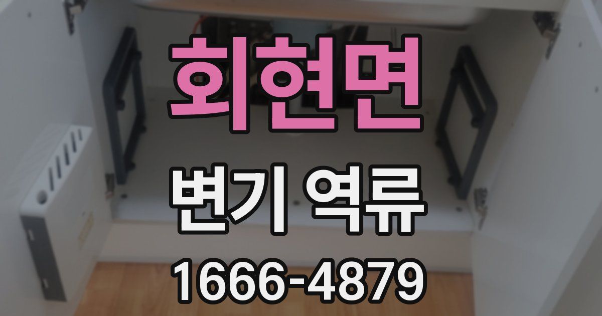 회현면 변기 역류