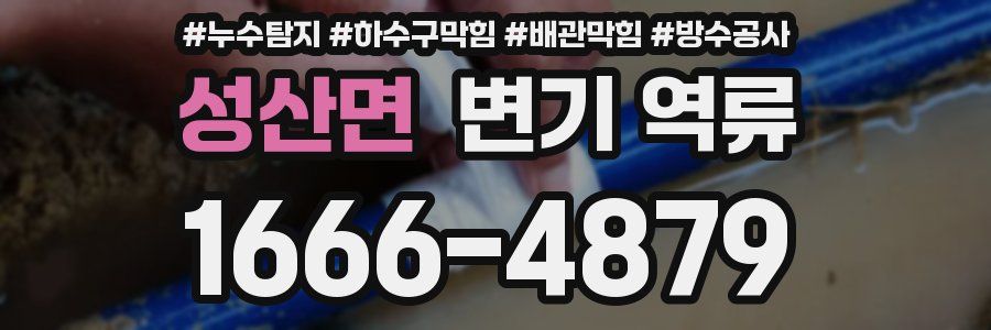 성산면 변기 역류