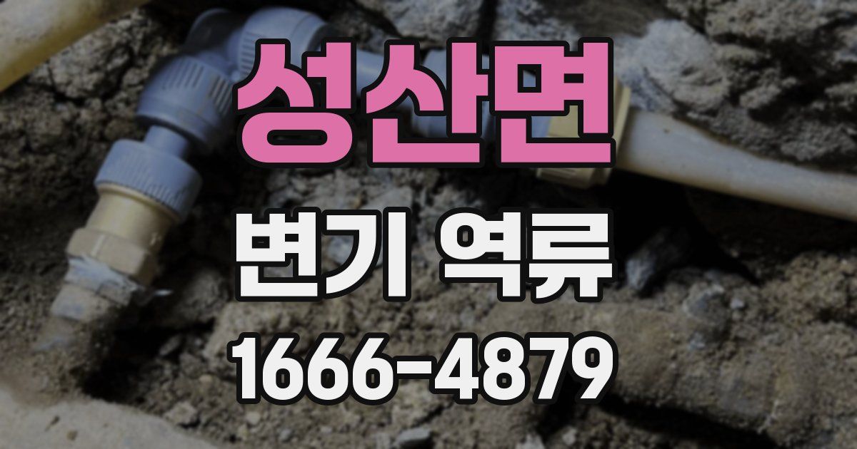 성산면 변기 역류