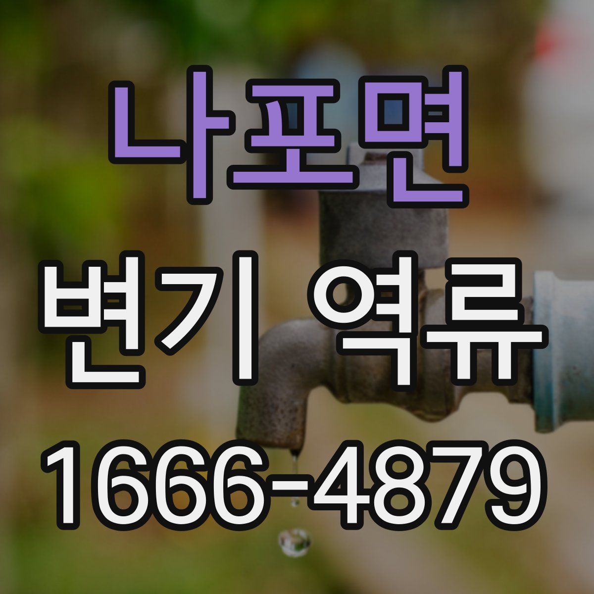 나포면 변기 역류