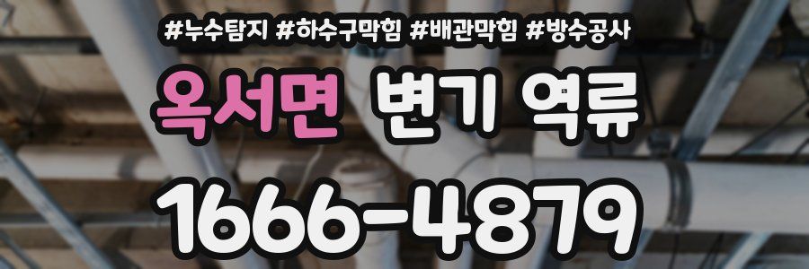 옥서면 변기 역류