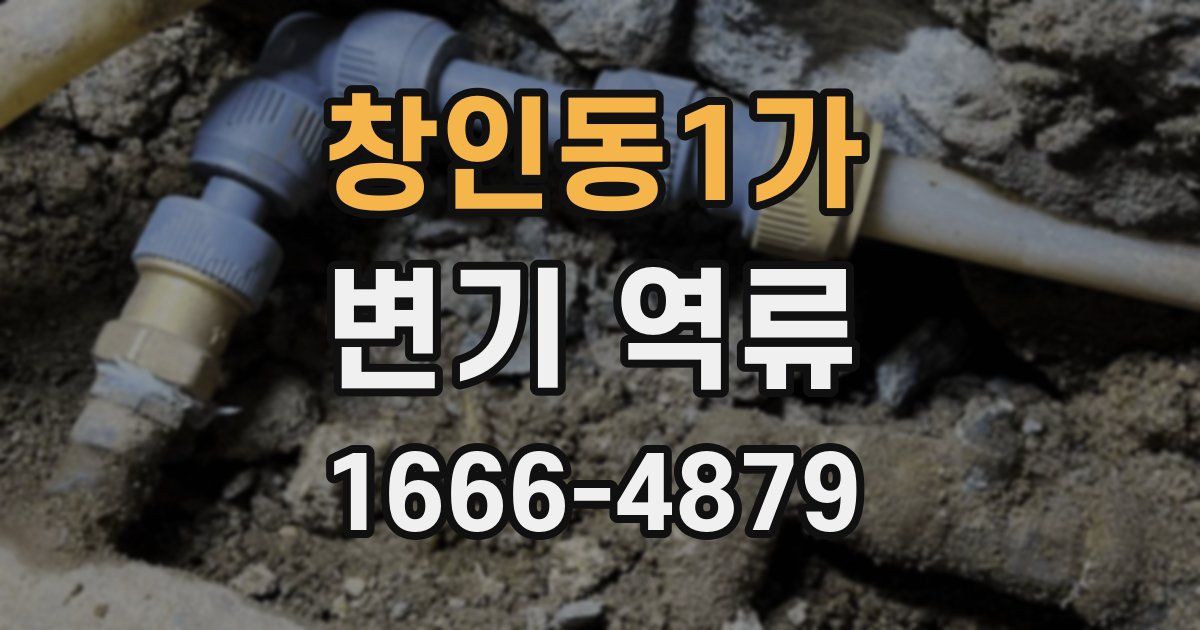 창인동1가 변기 역류