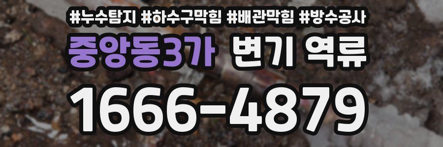 중앙동3가 변기 역류