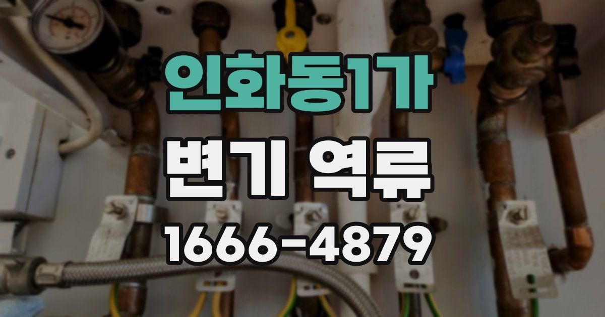 인화동1가 변기 역류