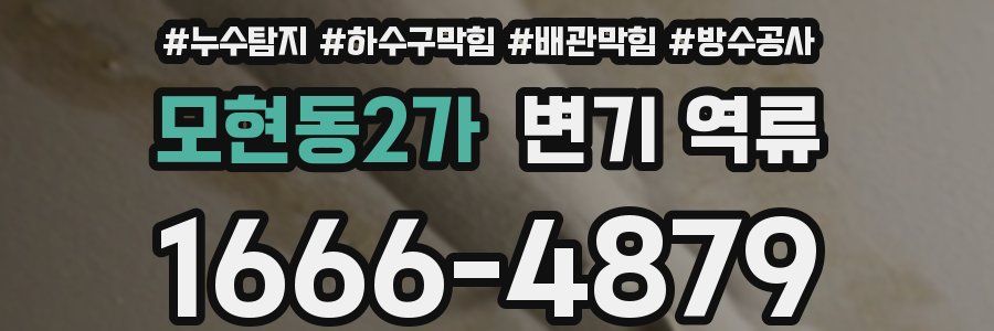 모현동2가 변기 역류