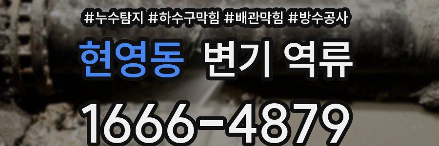 현영동 변기 역류