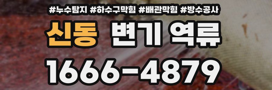 신동 변기 역류