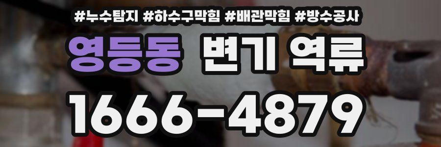 영등동 변기 역류