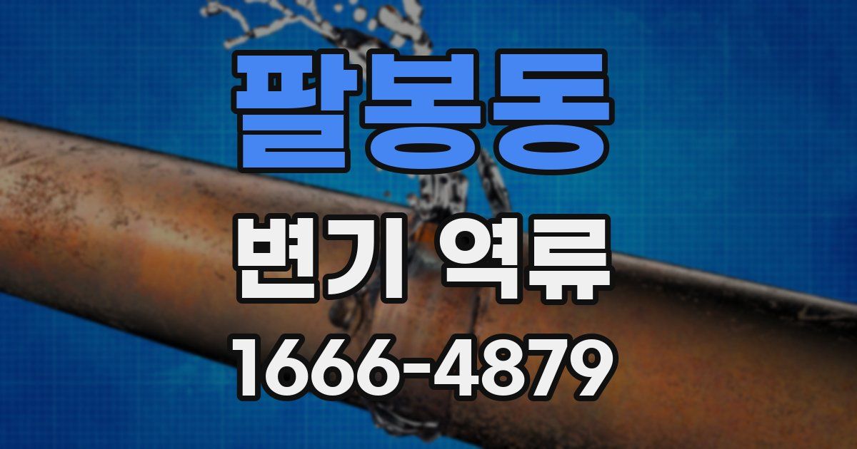 팔봉동 변기 역류