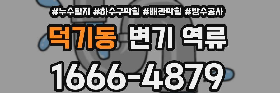덕기동 변기 역류