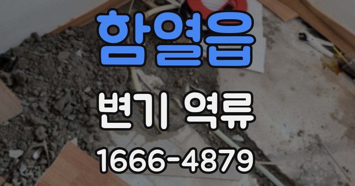 함열읍 변기 역류