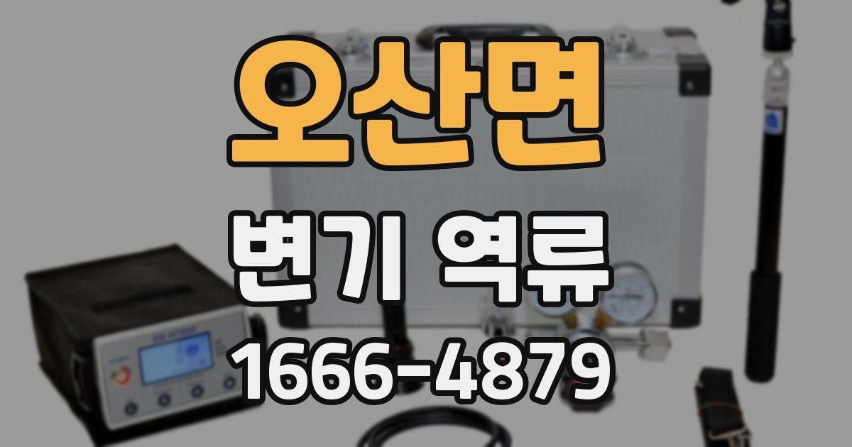 오산면 변기 역류