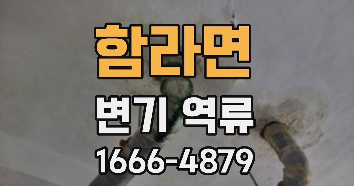 함라면 변기 역류