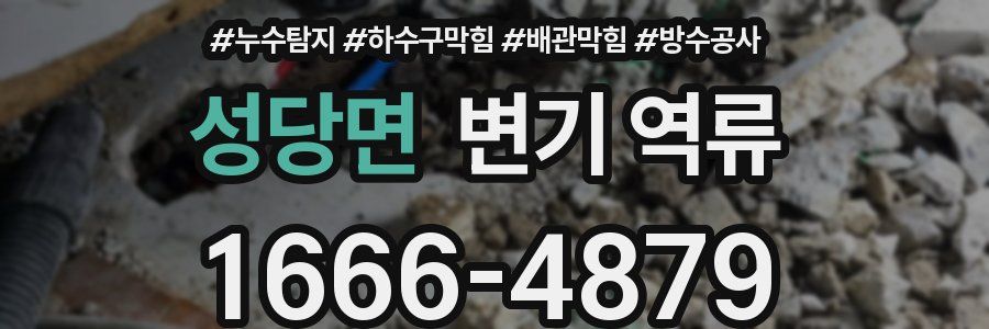 성당면 변기 역류