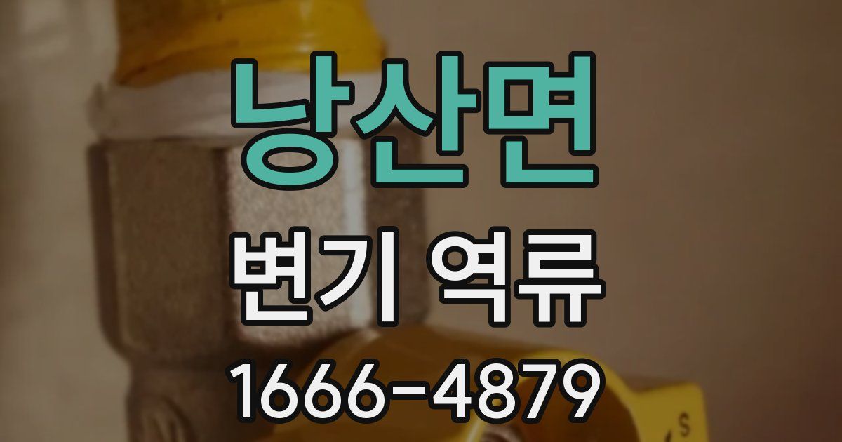 낭산면 변기 역류