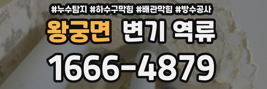 왕궁면 변기 역류
