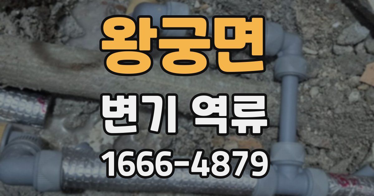 왕궁면 변기 역류