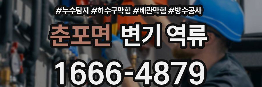 춘포면 변기 역류