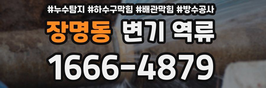 장명동 변기 역류