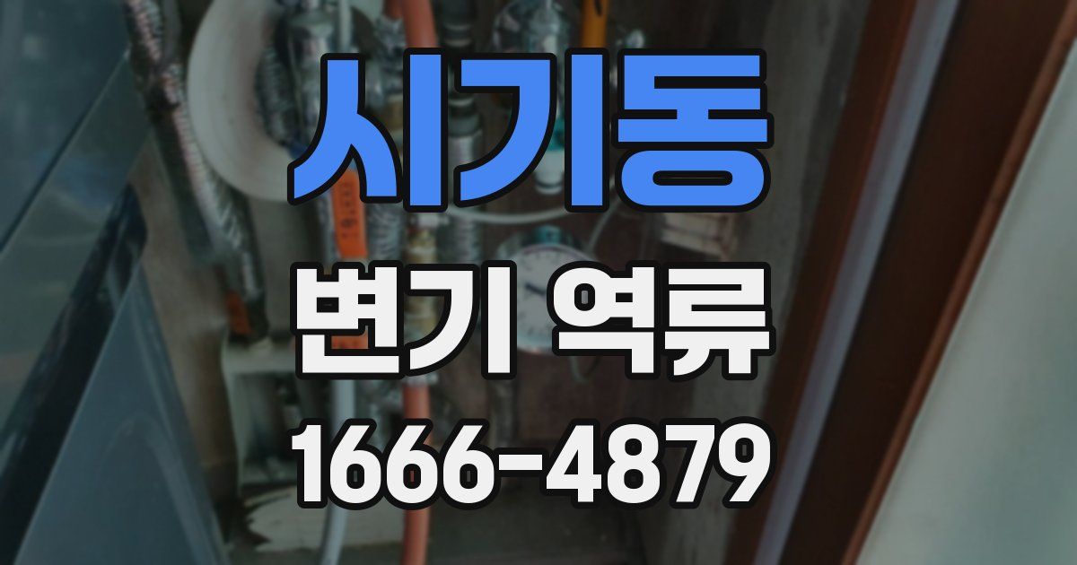 시기동 변기 역류