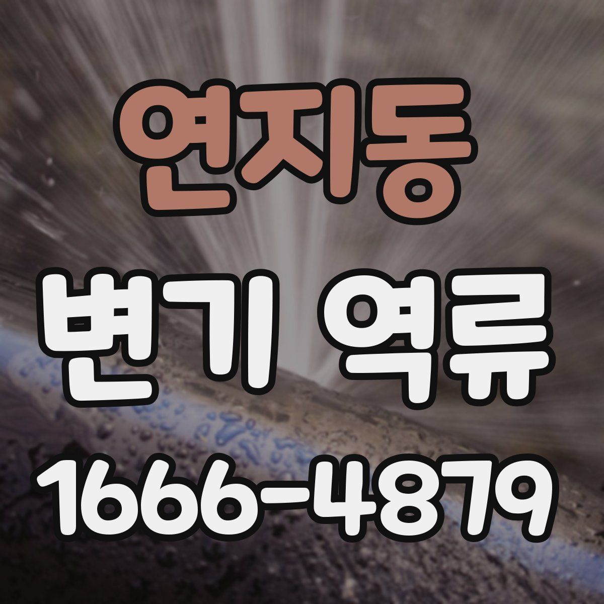 연지동 변기 역류