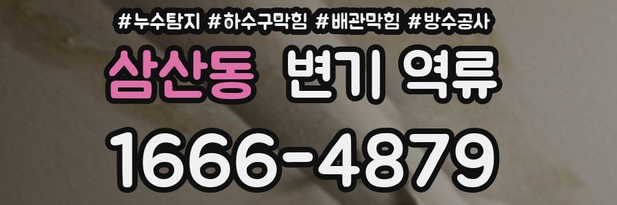 삼산동 변기 역류