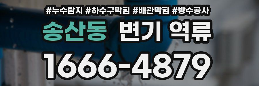 송산동 변기 역류