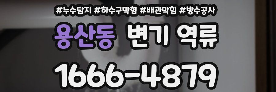 용산동 변기 역류