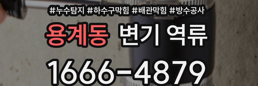 용계동 변기 역류
