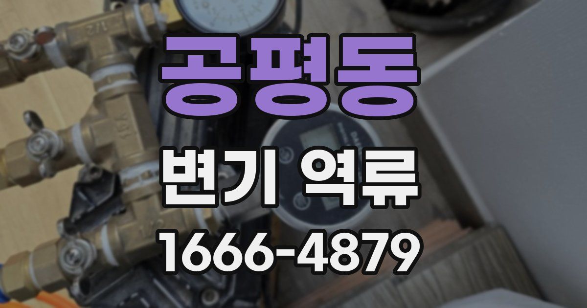 공평동 변기 역류