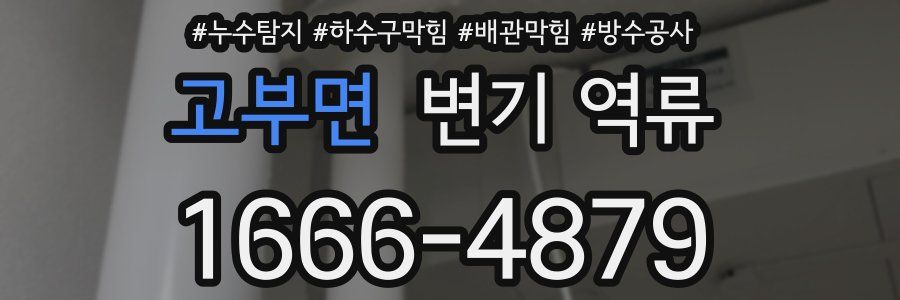 고부면 변기 역류