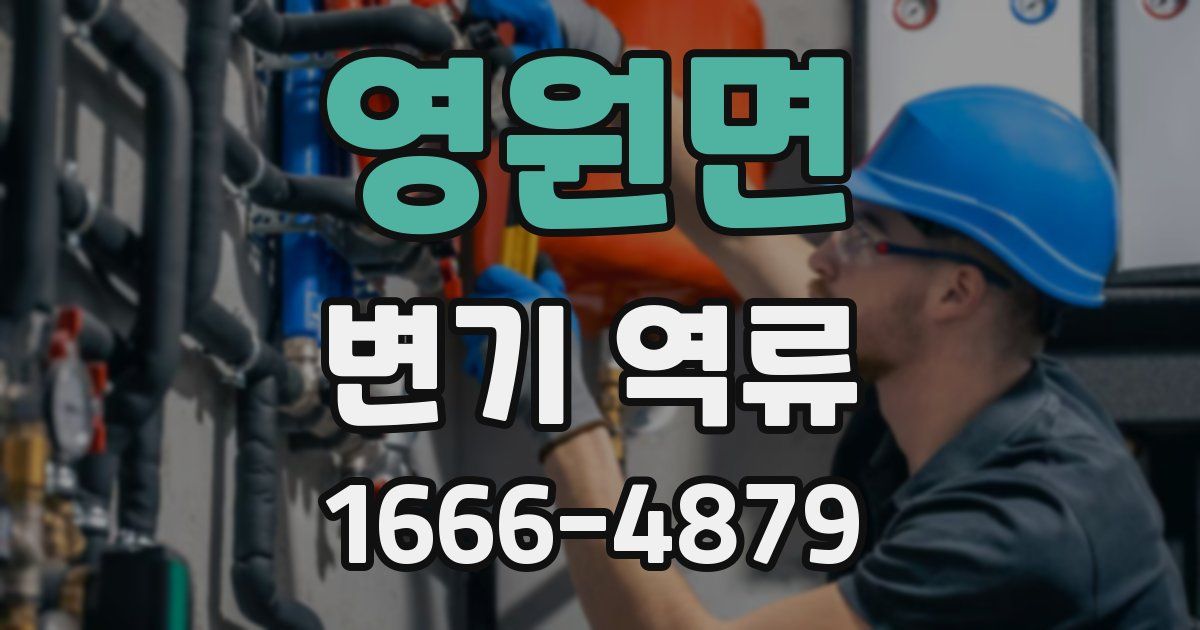 영원면 변기 역류