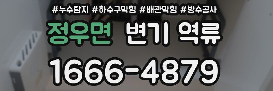 정우면 변기 역류