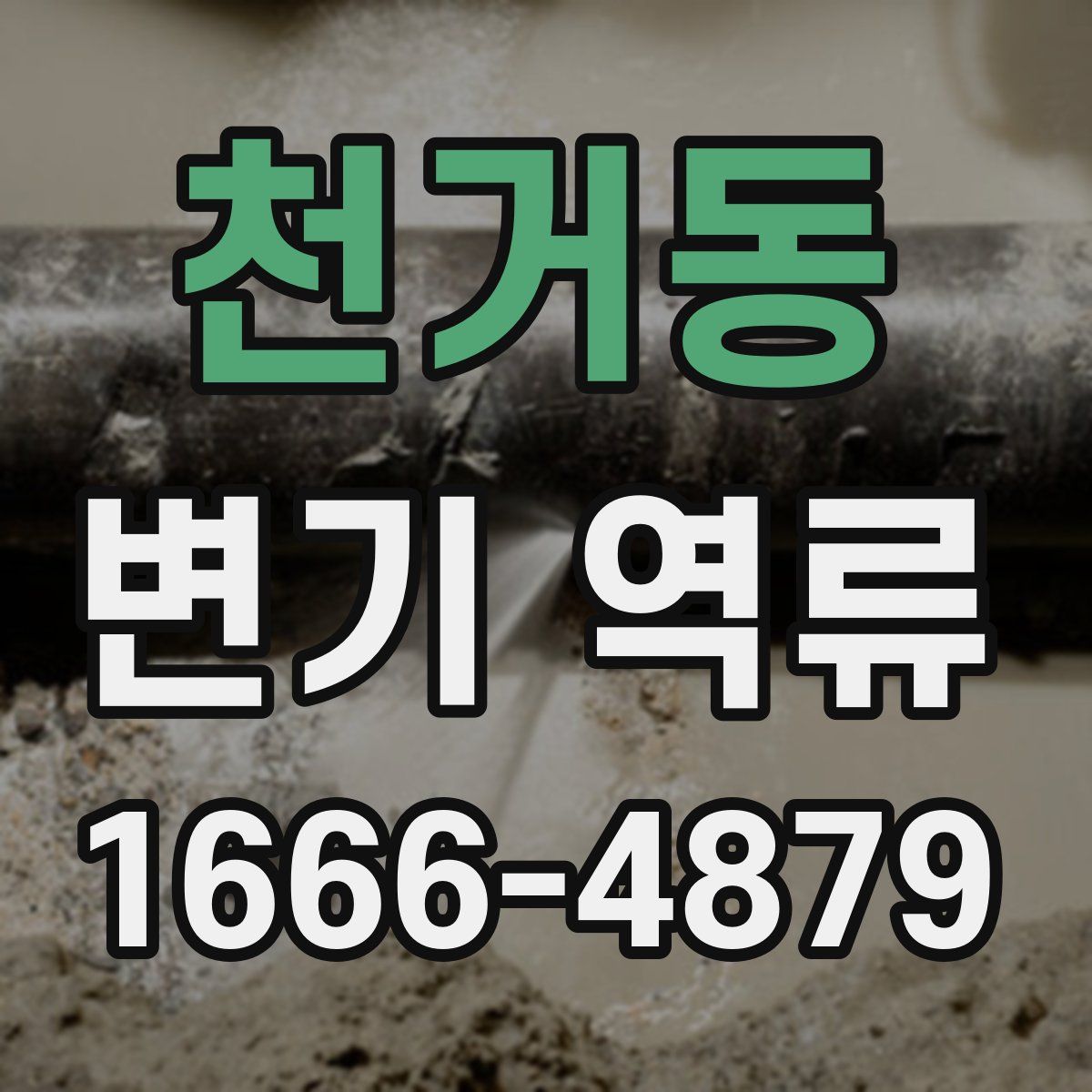 천거동 변기 역류