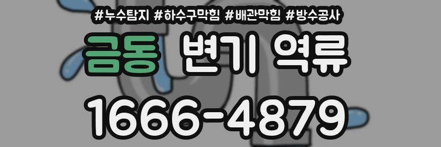 금동 변기 역류