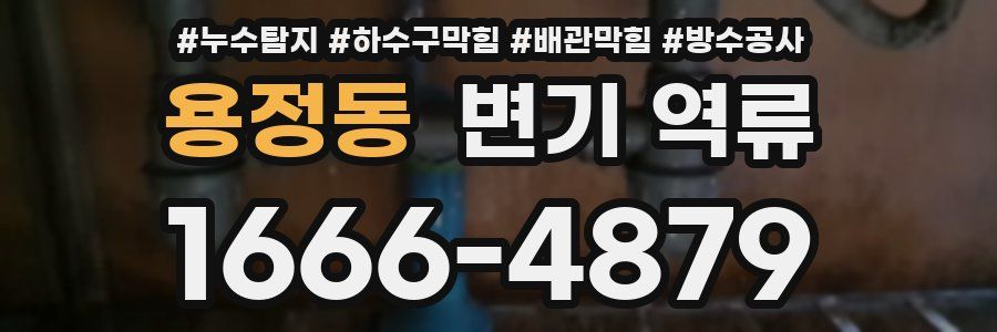 용정동 변기 역류
