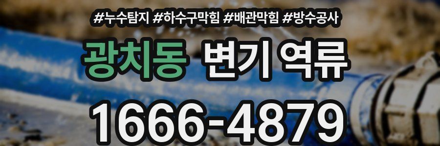 광치동 변기 역류