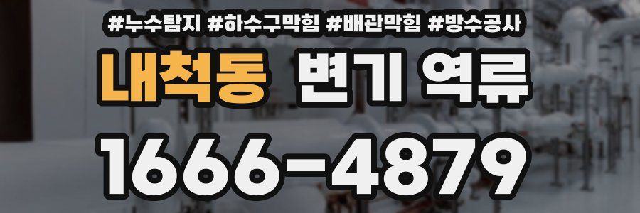 내척동 변기 역류