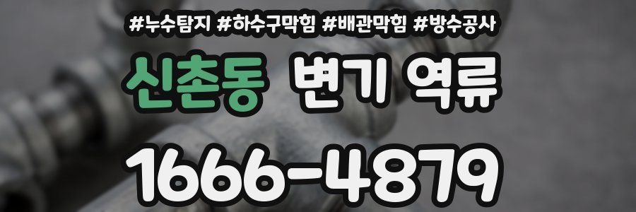 신촌동 변기 역류