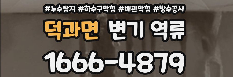 덕과면 변기 역류