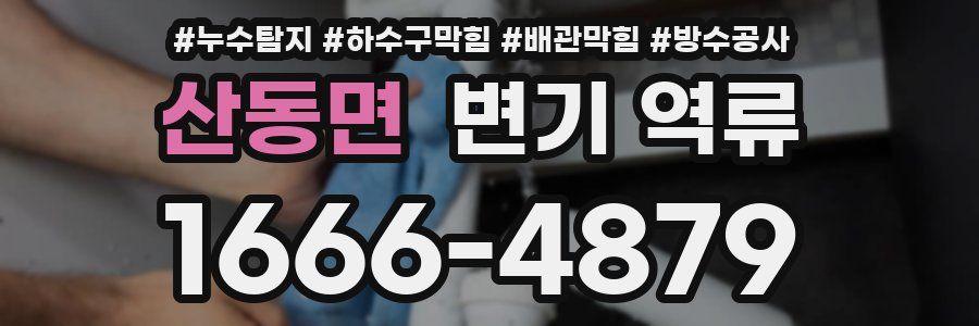 산동면 변기 역류