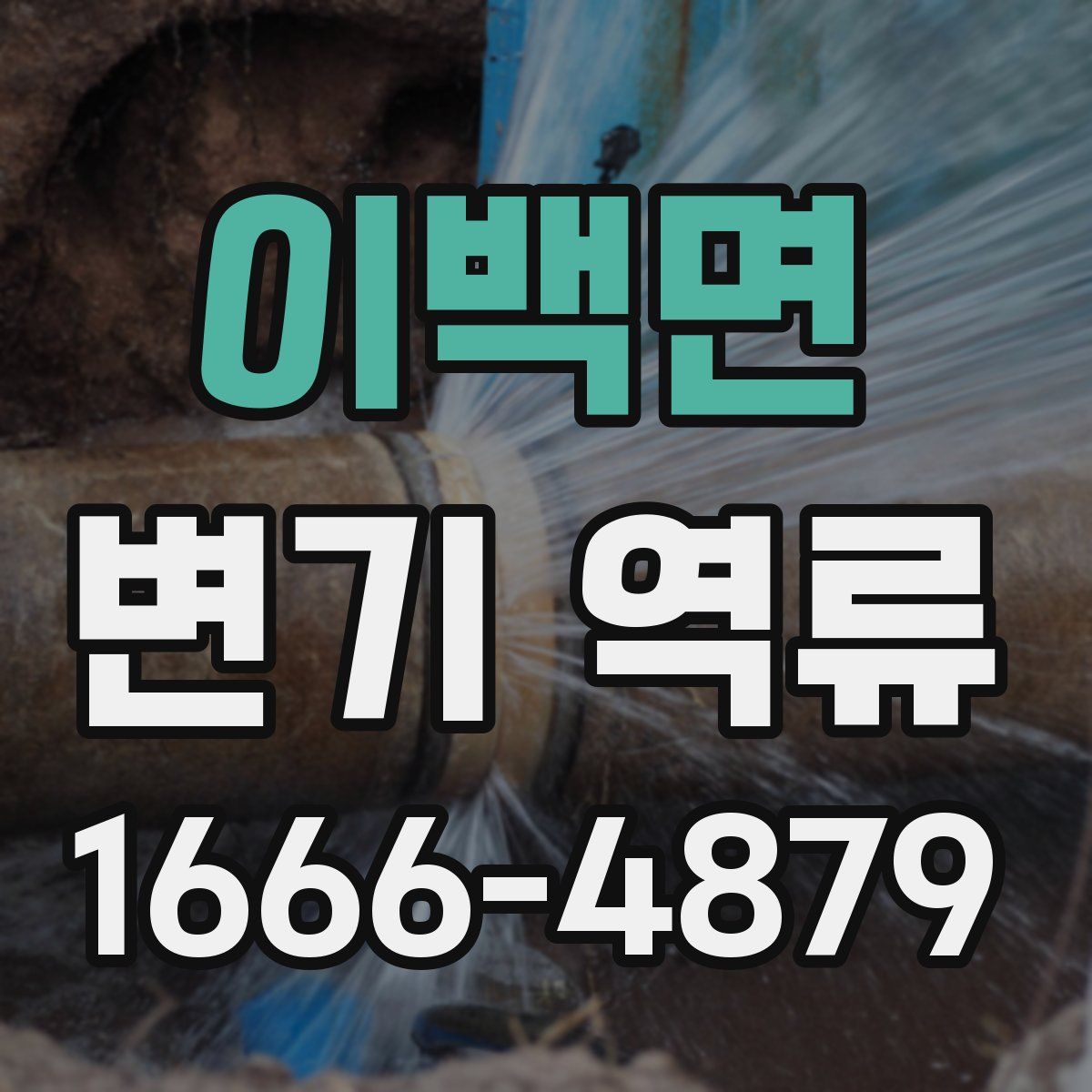 이백면 변기 역류