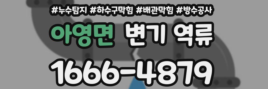 아영면 변기 역류