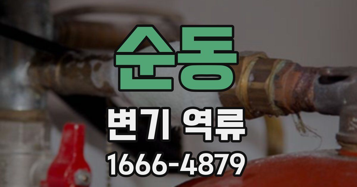 순동 변기 역류